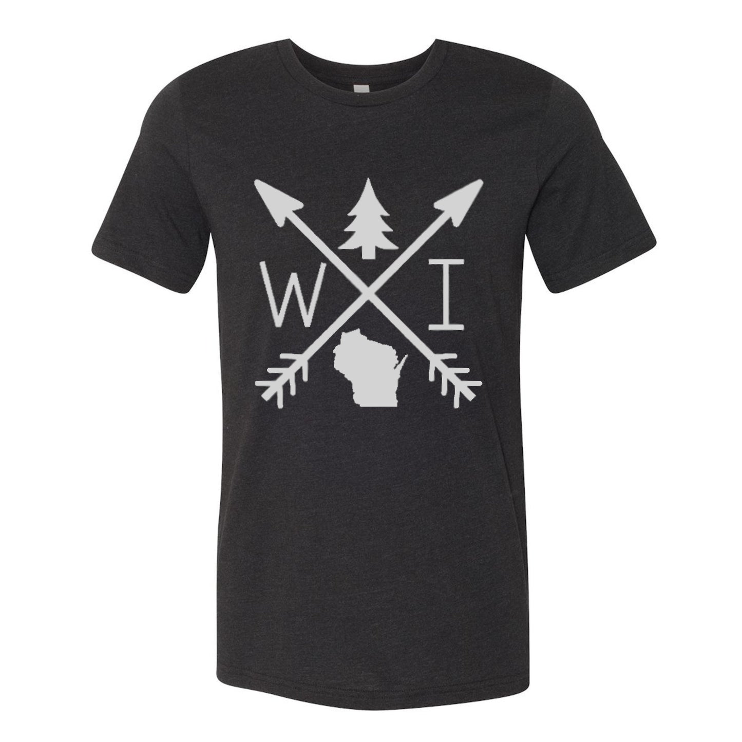 Wisconsin Arrows T-Shirt - Heather Black - ready to ship