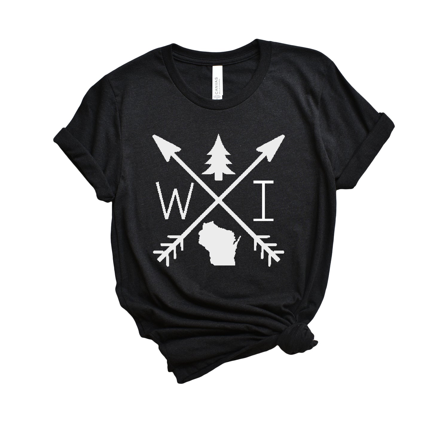 Wisconsin Arrows T-Shirt - Heather Black - ready to ship
