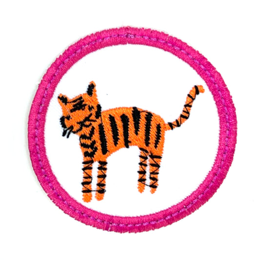 Tiger Cat Iron-on Patch