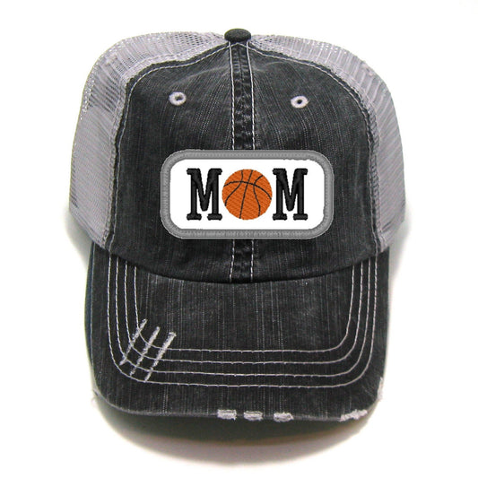 Basketball Mom Patch | Distressed Trucker Hat