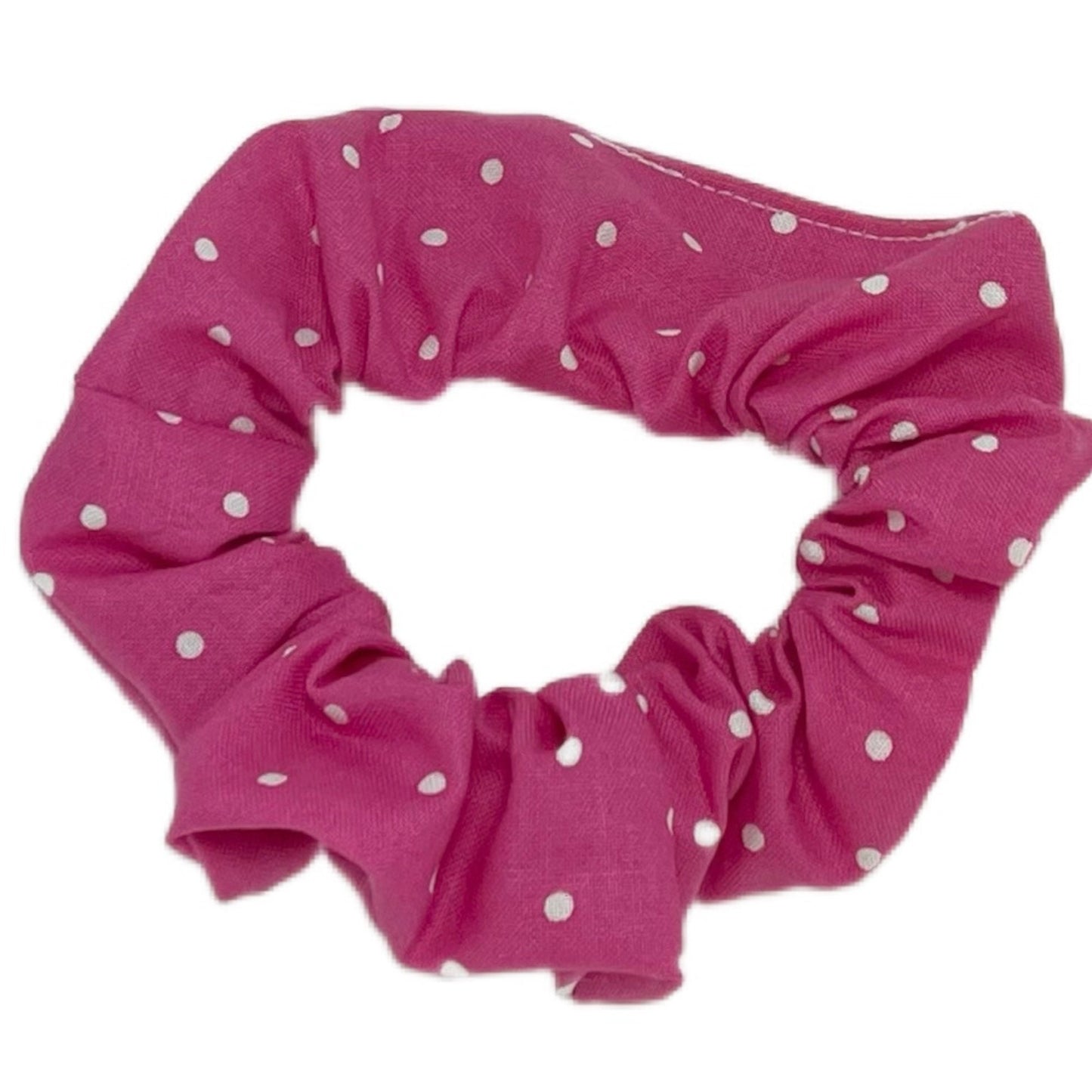 Hair Scrunchie | Pink Polka Dot