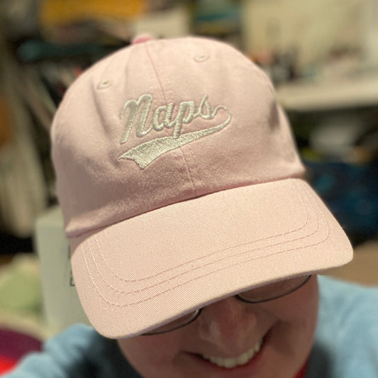 Team Naps Dad Hat, Baseball Cap, Athletic Font